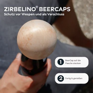 Zirbelino&reg; BeerCap | Kugel | ORIGINAL Wespenschutz f&uuml;r Bierflaschen mit CC26 ...