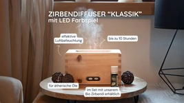 ZirbenDiffuser "KLASSIK" Luftbefeuchter Set inkl. Bio Zirben&ouml;l von ...