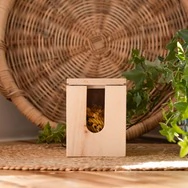 ZirbenVorratsbeh&auml;lter #1 | 10cm x 10cm x 13cm | Vorratsdose aus Zirbenholz, m...