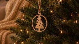 3 Stk. Christbaum Weihnachtsschmuck, Baumschmuck aus Zirbe f&uuml;r Weihnachten