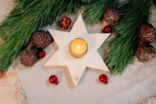 Zirbenweihnachtsschmuck Zirbenstern